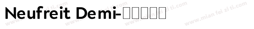 Neufreit Demi字体转换